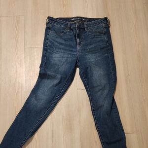 American Eagle Outfitters Women's Deep Indigo Skinny Jeans